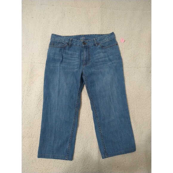 J. Jill  Cropped Bermuda Jeans Size Petite 6 - Picture 1 of 10